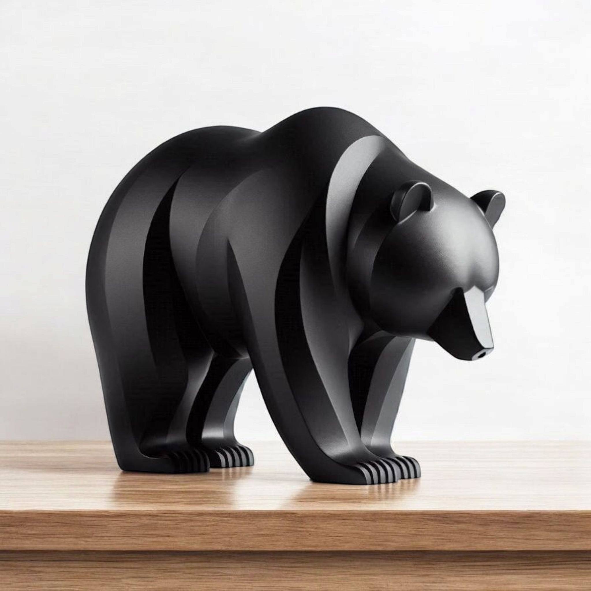 Geometric Bear Sculpture