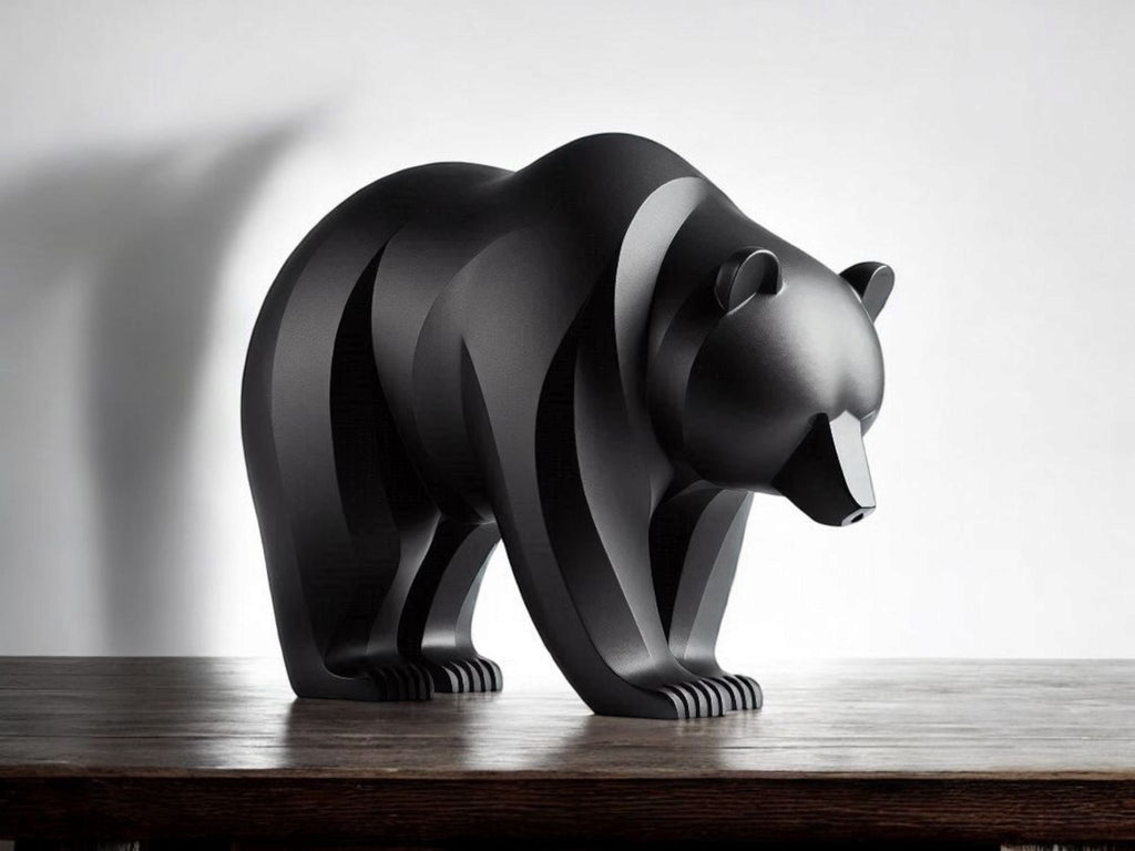 Geometric Bear Sculpture