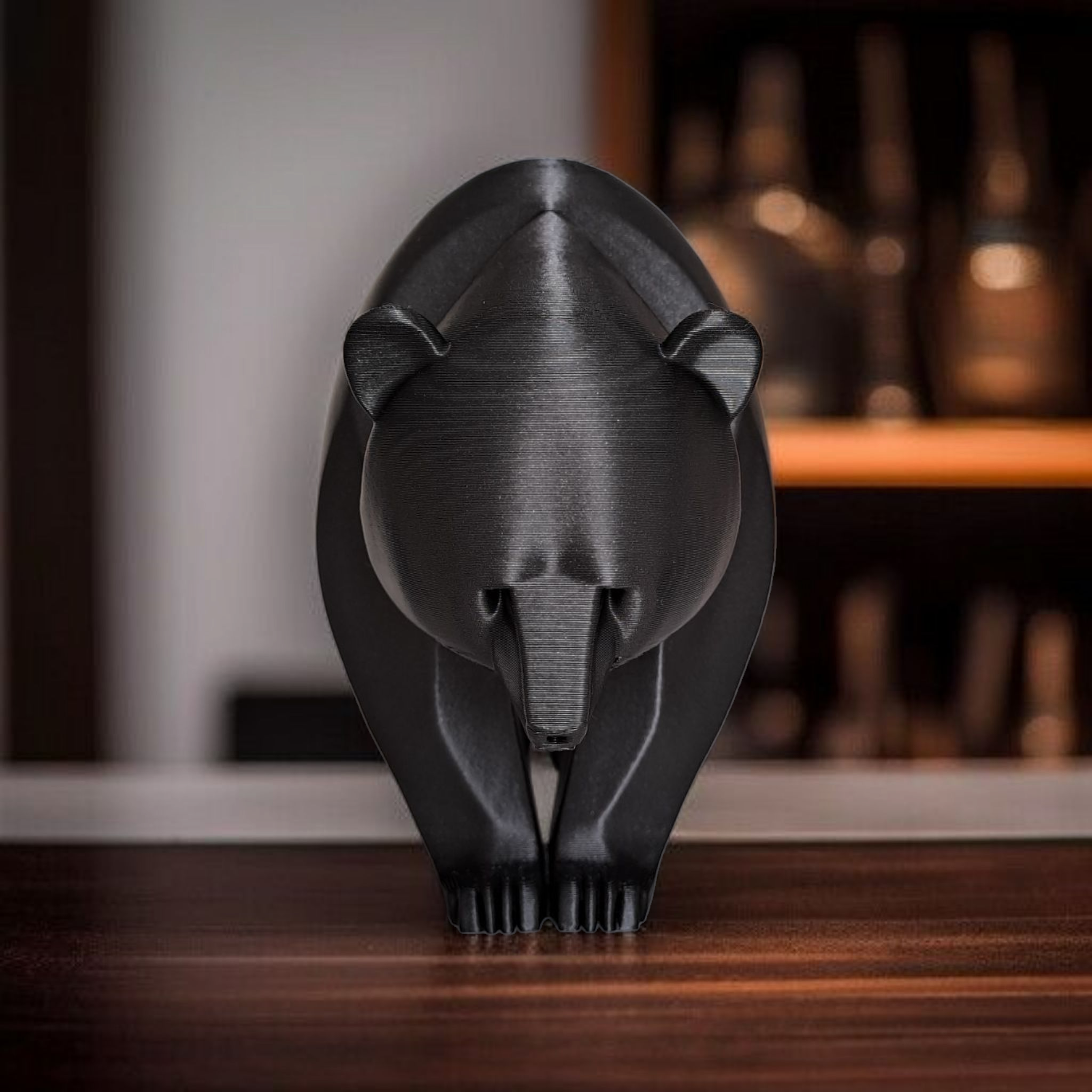 Geometric Bear Sculpture