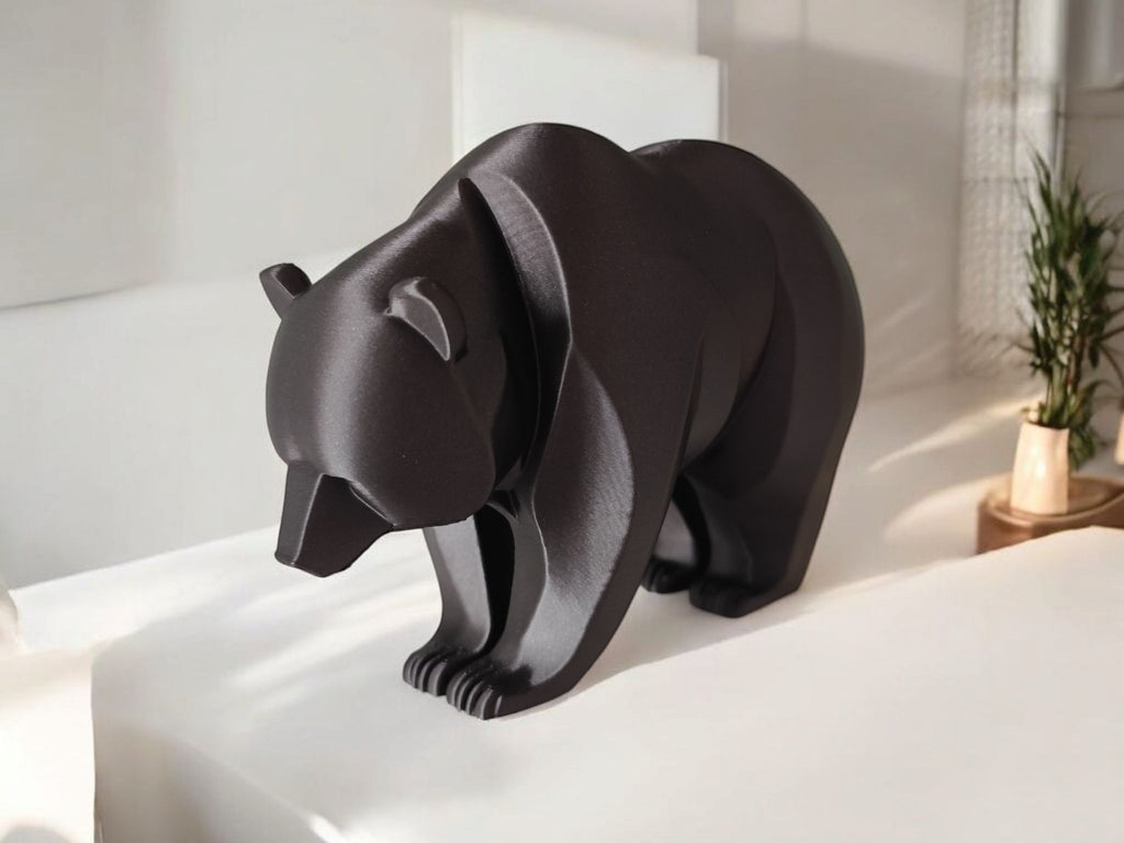 Geometric Bear Sculpture