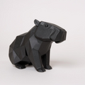 Low Poly Capybara Figurine - 3D Printed Desk Decor