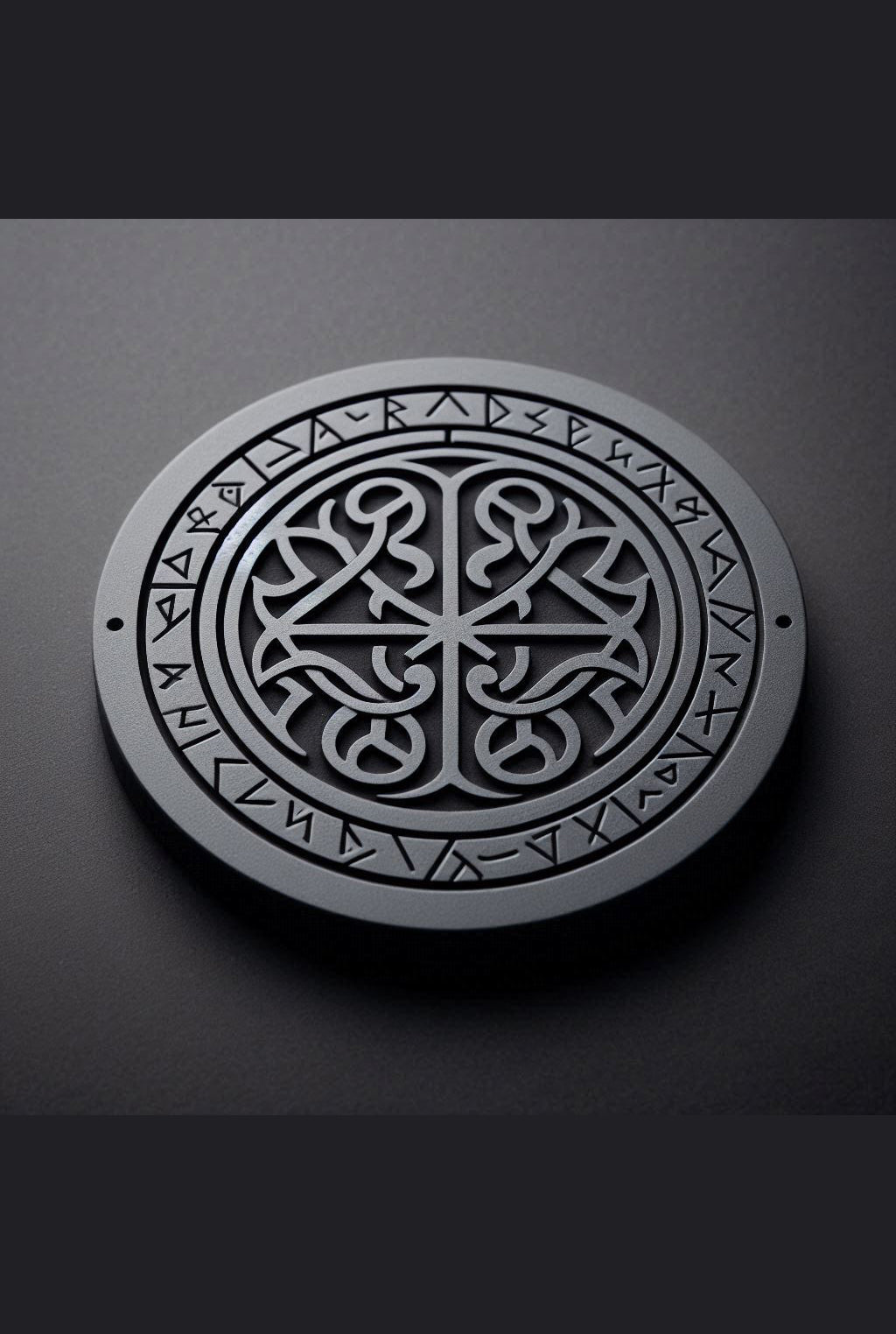 3D Printed Celtic Runestone Coaster