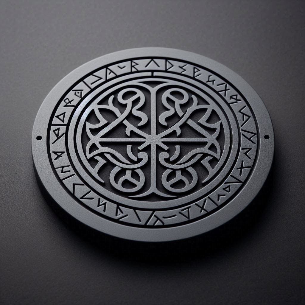 3D Printed Celtic Runestone Coaster
