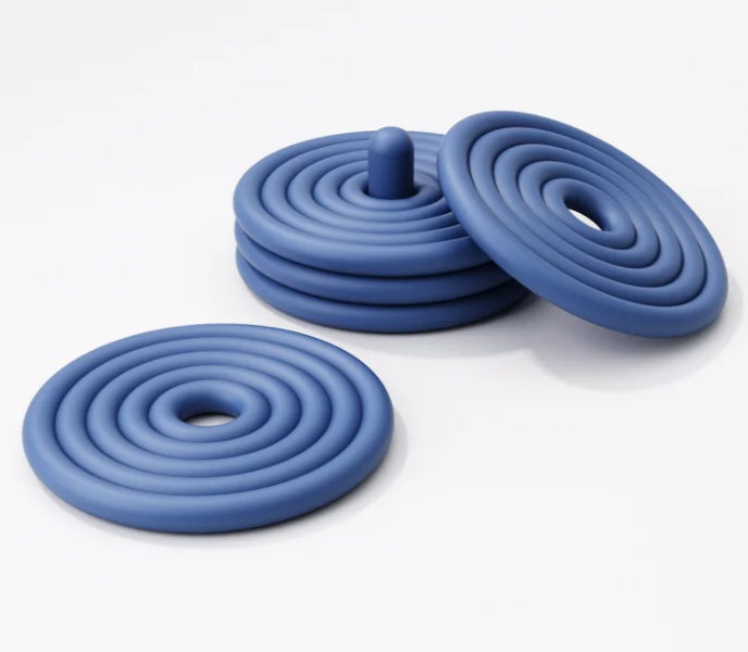 Spiral Coaster Set - 3D Printed Modern Geometric Drink Coasters