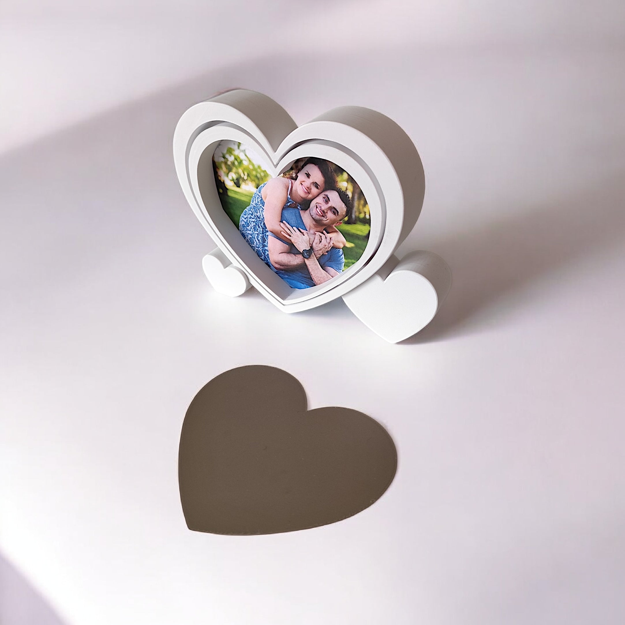 3D Printed Heart-Shaped Picture Frame