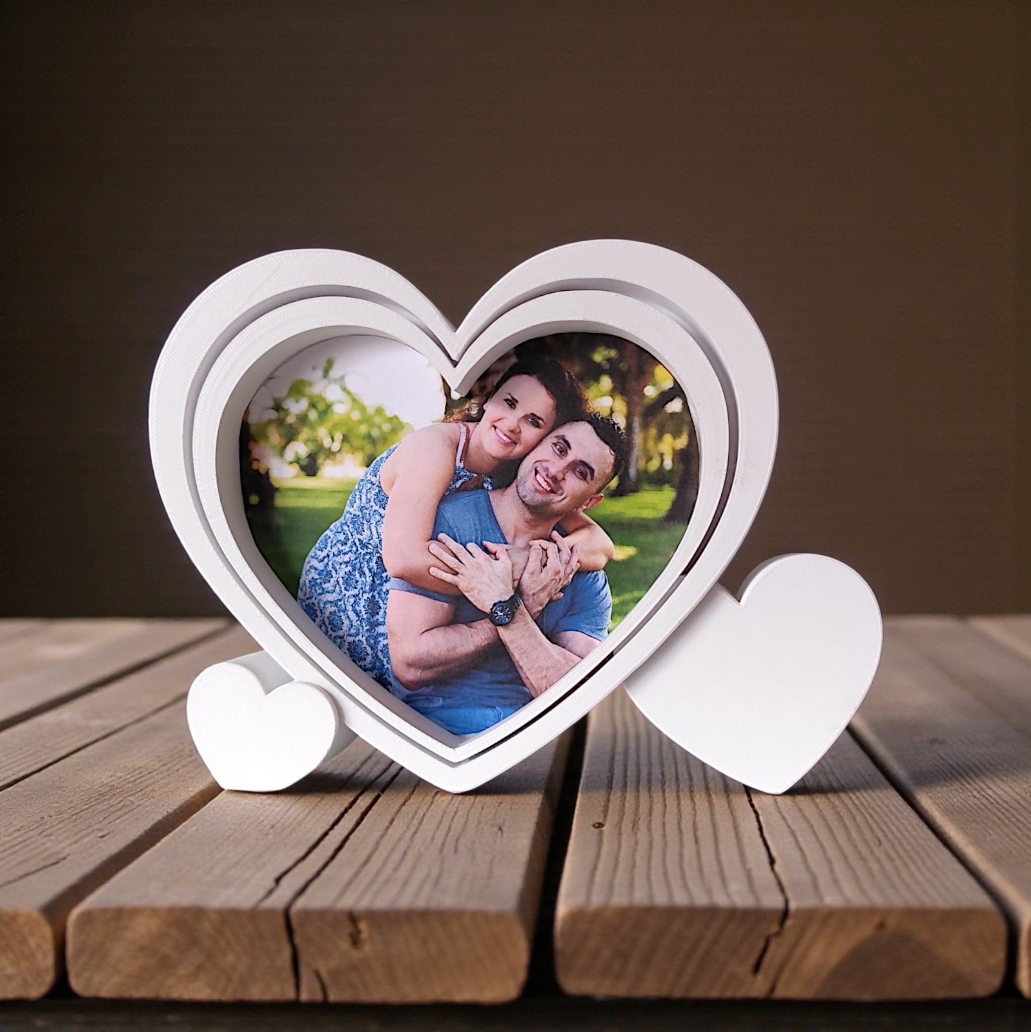 3D Printed Heart-Shaped Picture Frame