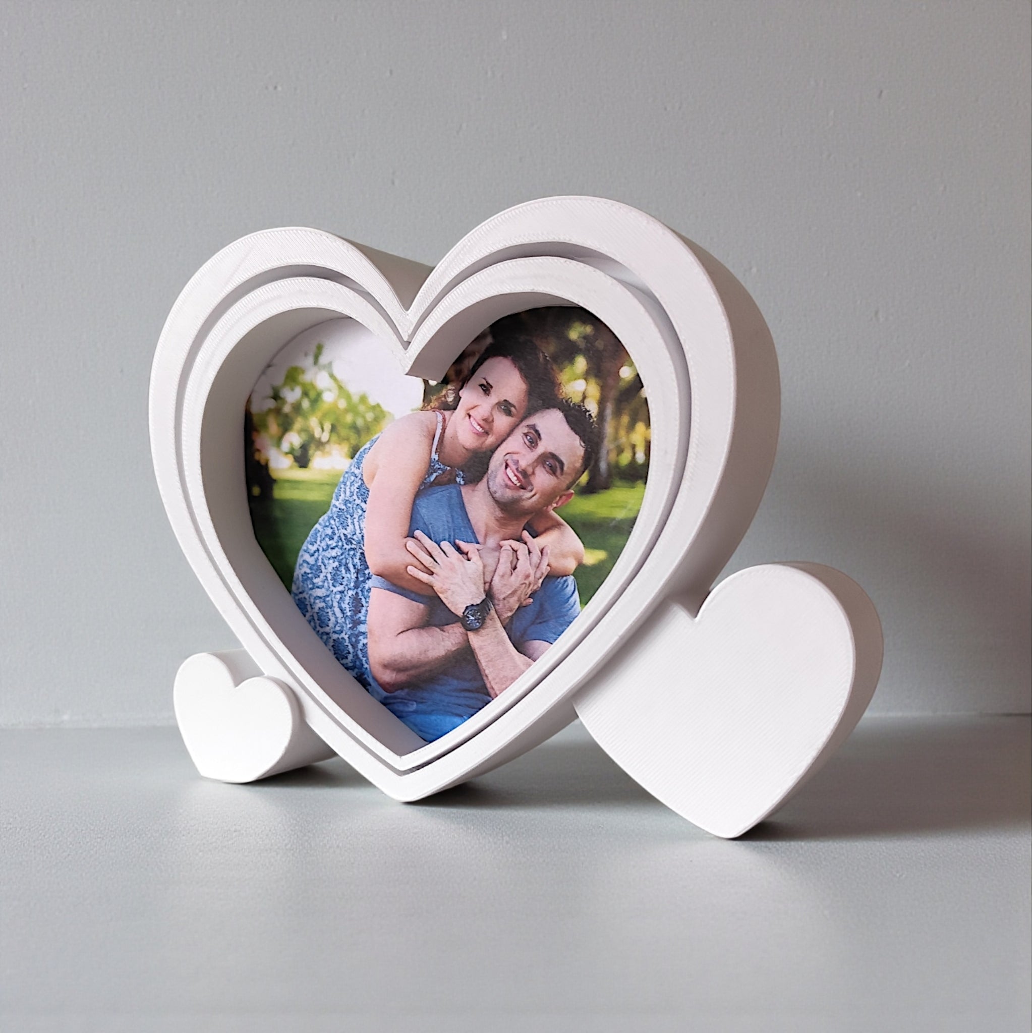 3D Printed Heart-Shaped Picture Frame