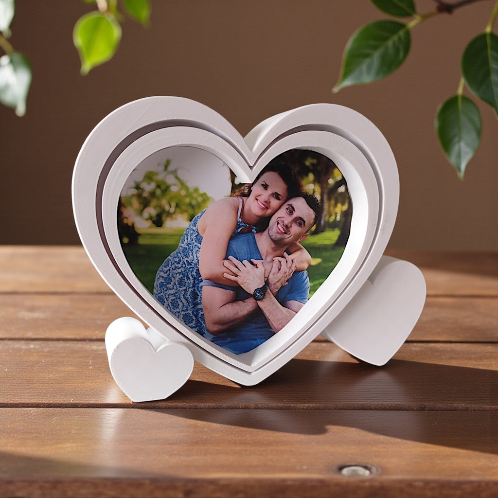 3D Printed Heart-Shaped Picture Frame
