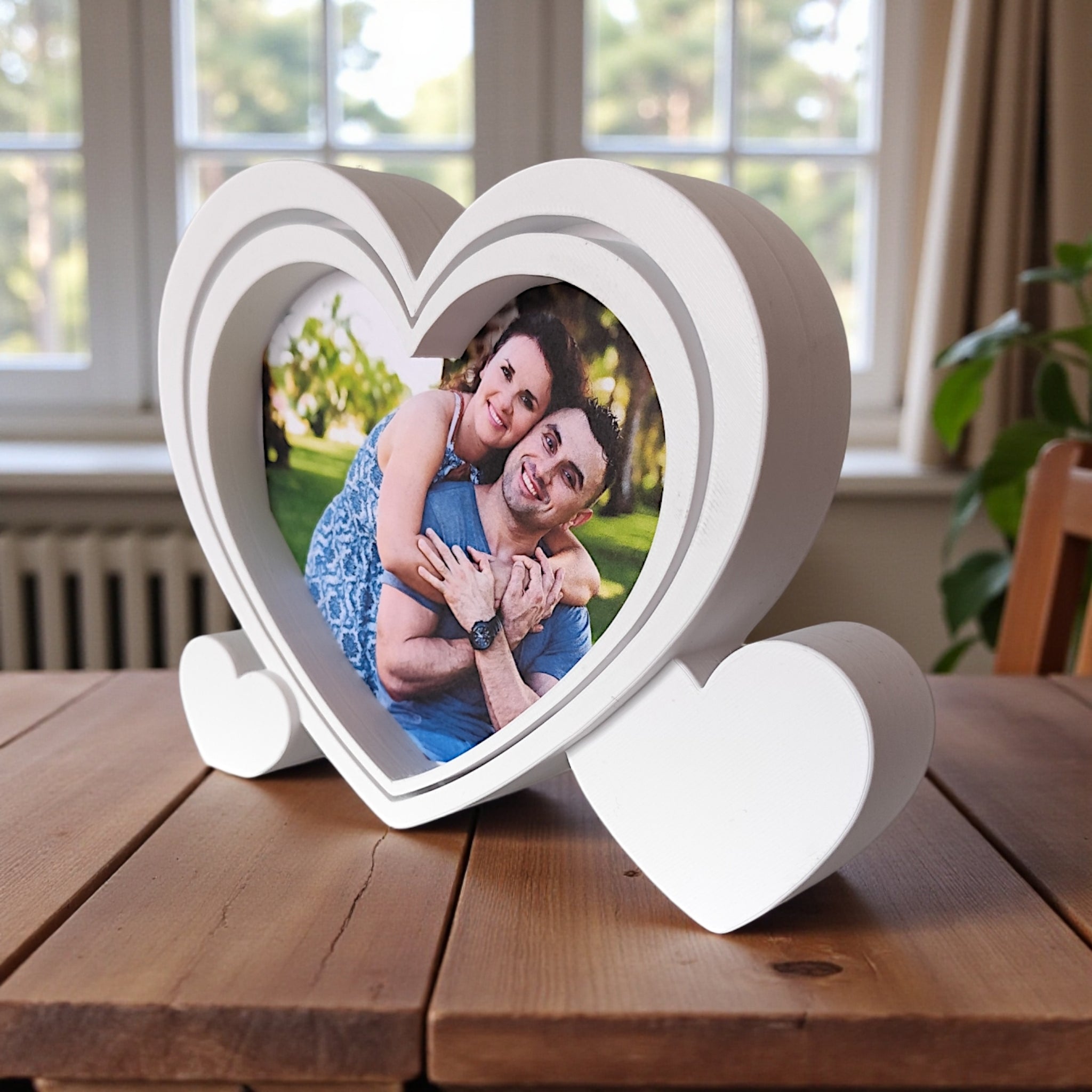 3D Printed Heart-Shaped Picture Frame