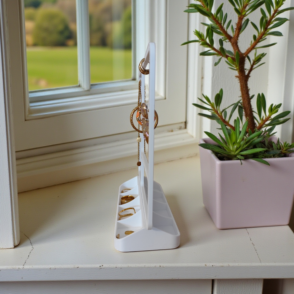 3D Printed Jewelry Organizer Stand - Multi-Tier Display & Storage