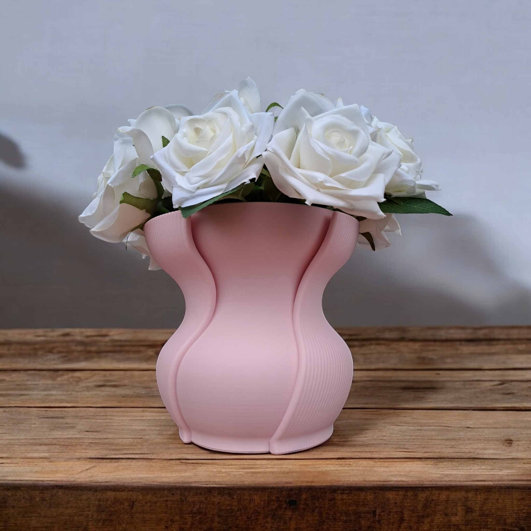 3D Printed Sculptural Wave Vase