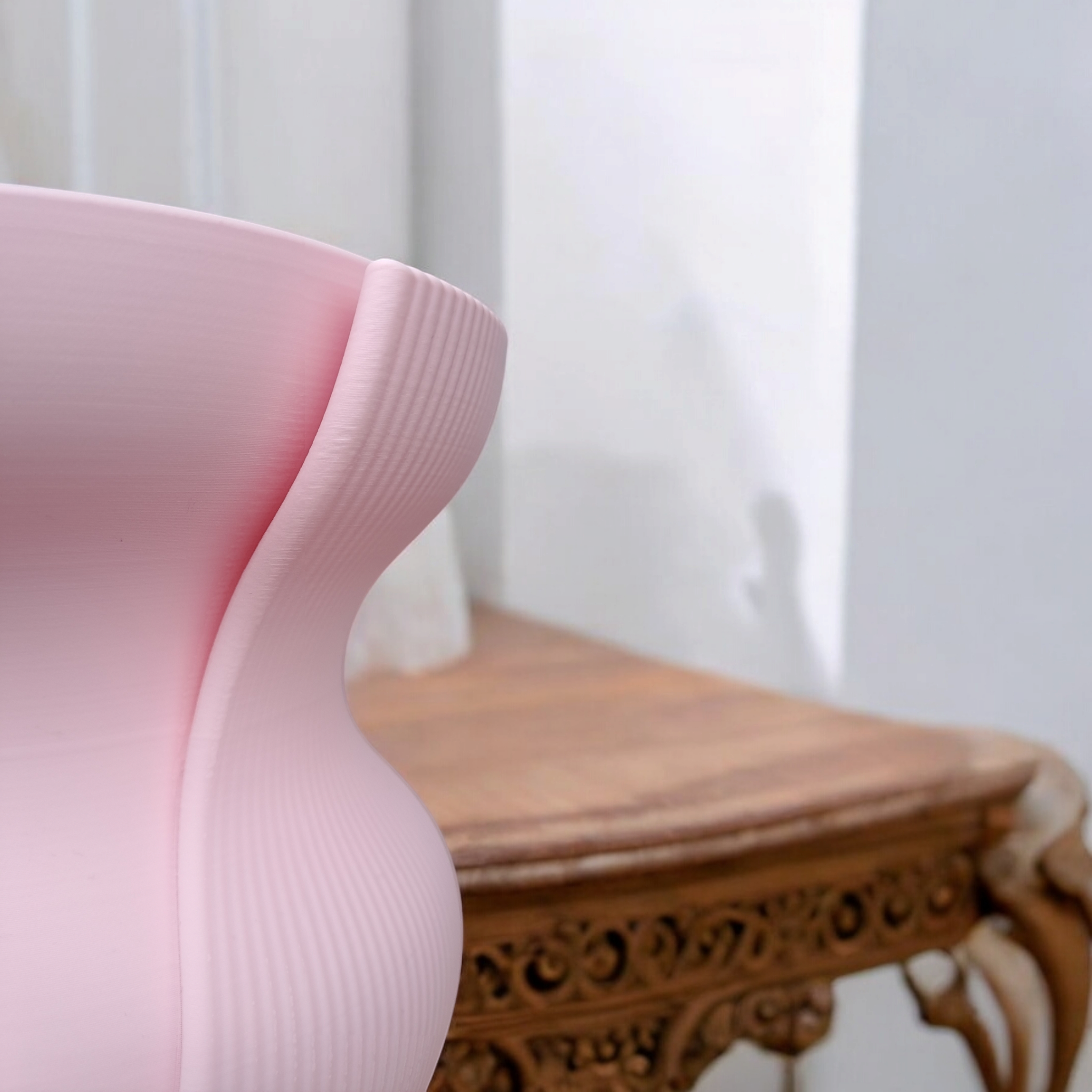 3D Printed Sculptural Wave Vase