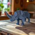 Geometric Rhino Sculpture