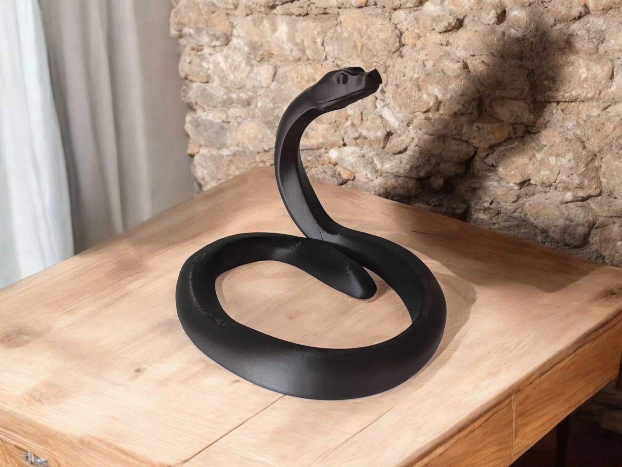 Coiled Serpent Sculpture