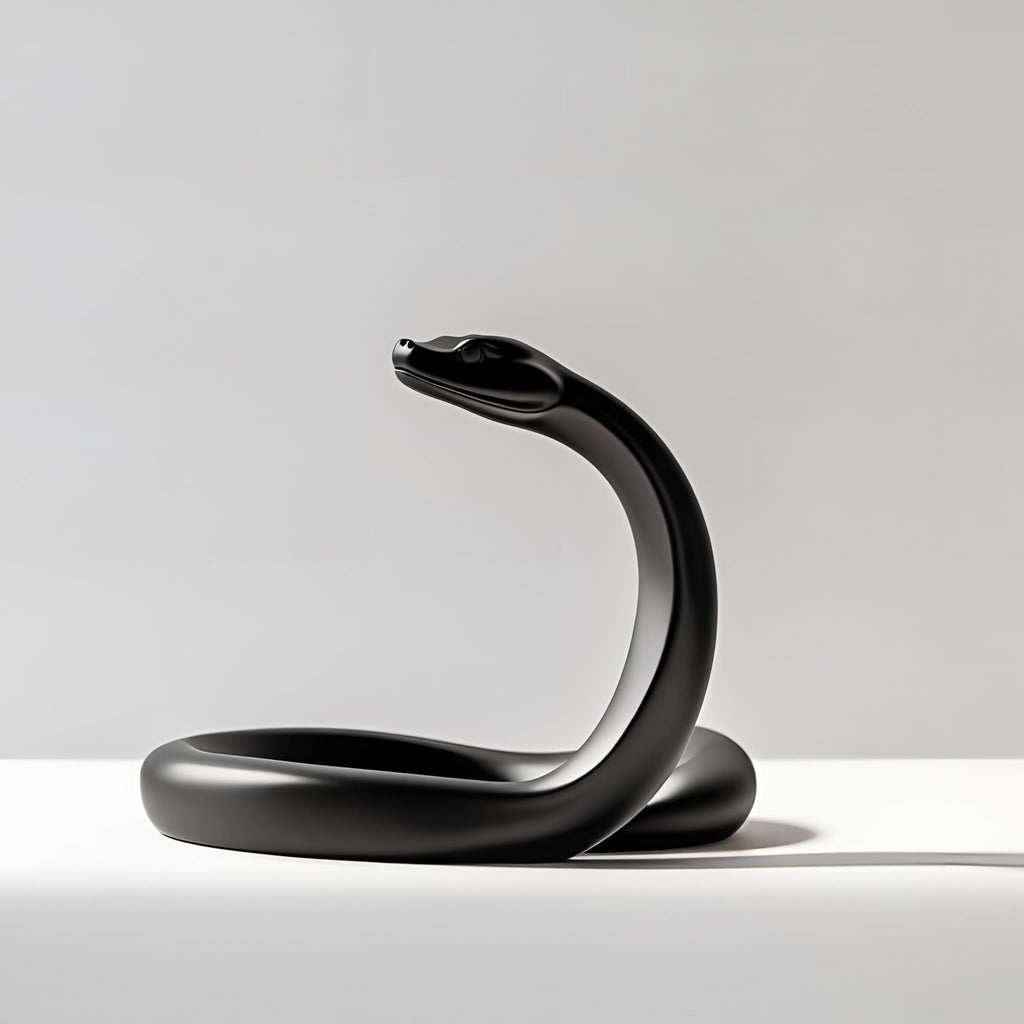 Coiled Serpent Sculpture