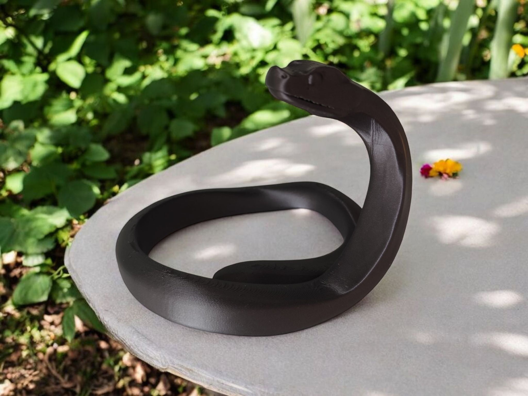 Coiled Serpent Sculpture