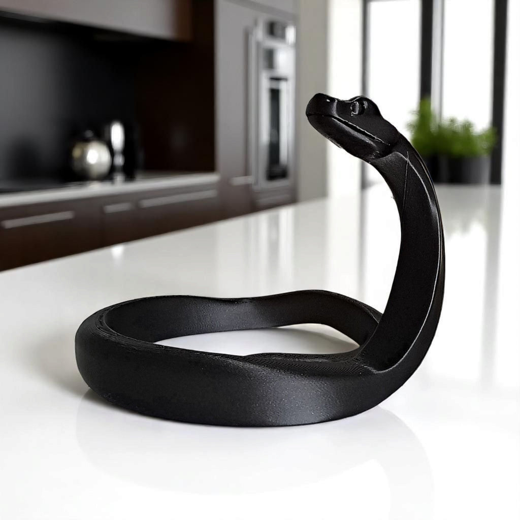Coiled Serpent Sculpture