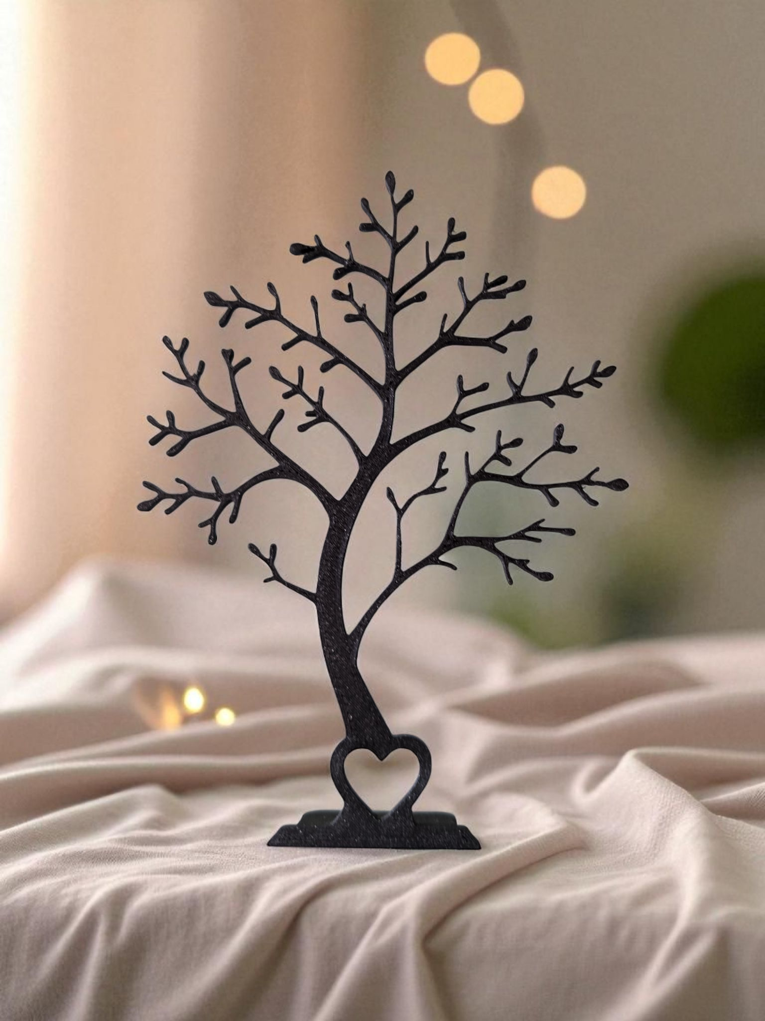 Decorative Tree Sculpture with Heart Base | Home Décor Accent