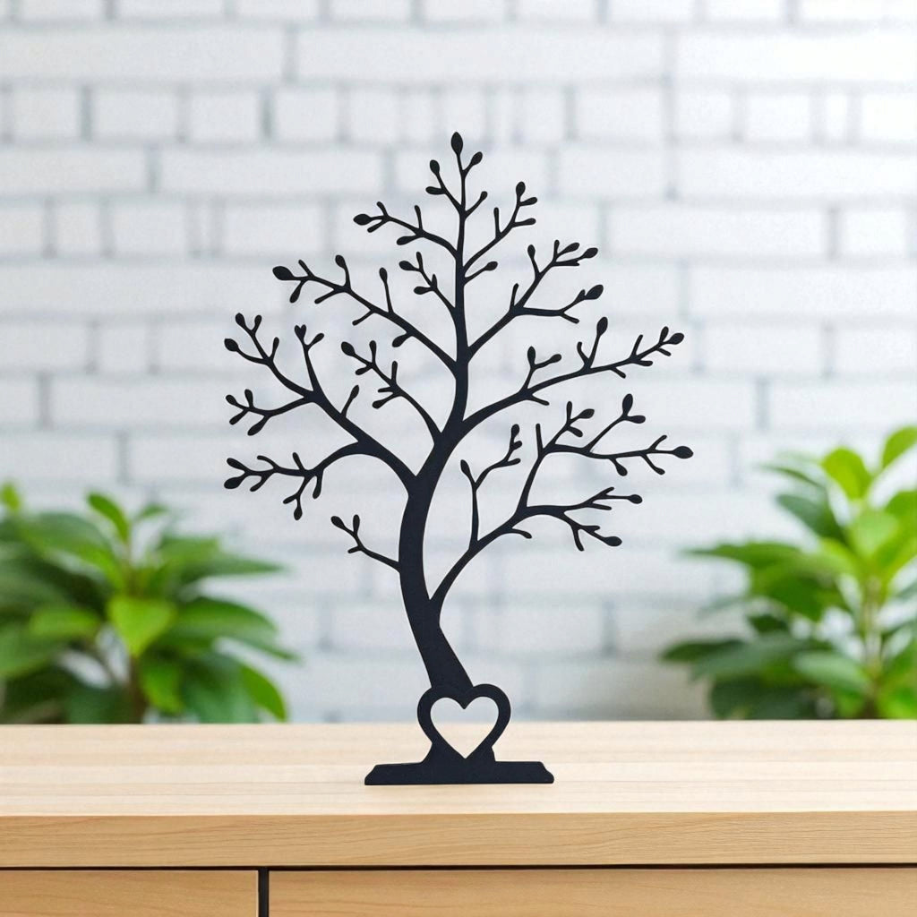 Decorative Tree Sculpture with Heart Base | Home Décor Accent