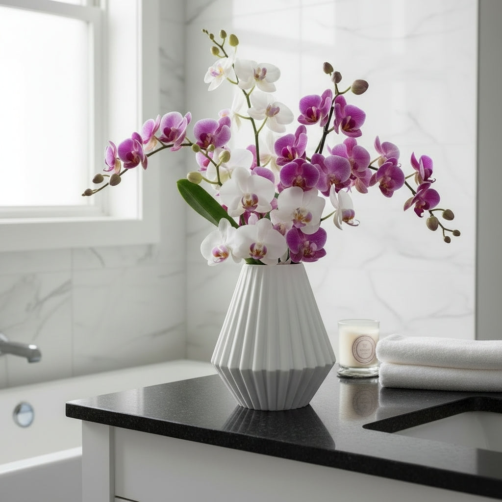 Geometric Faceted Vase