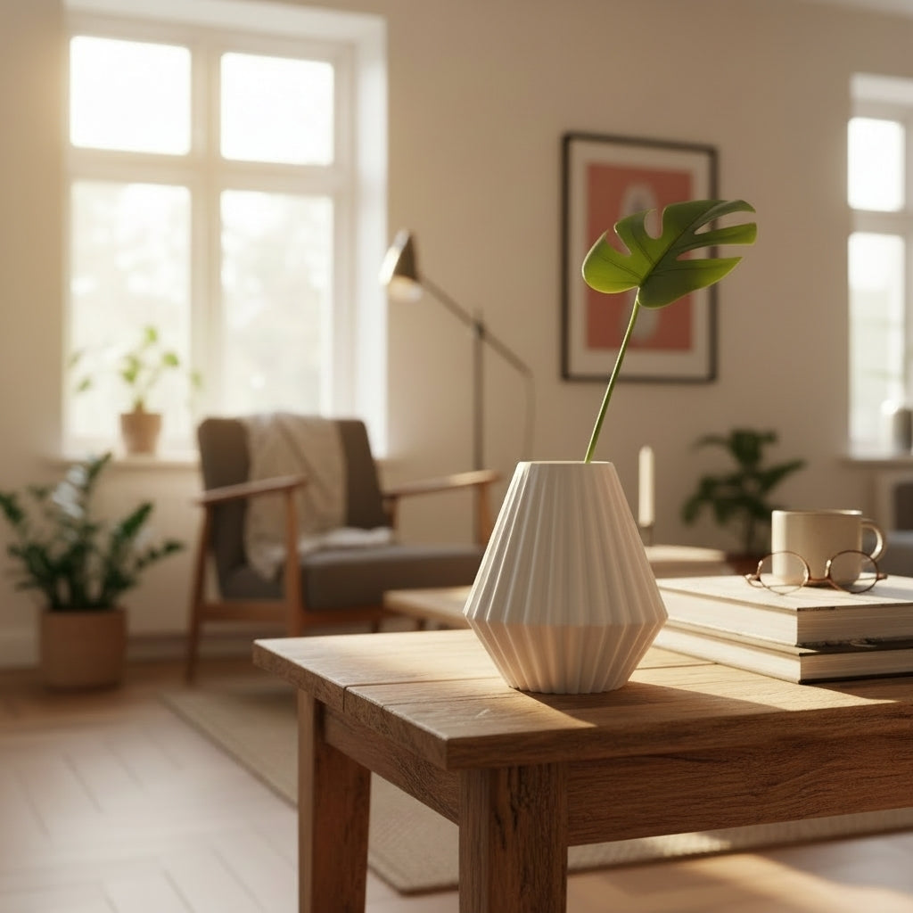 Geometric Faceted Vase