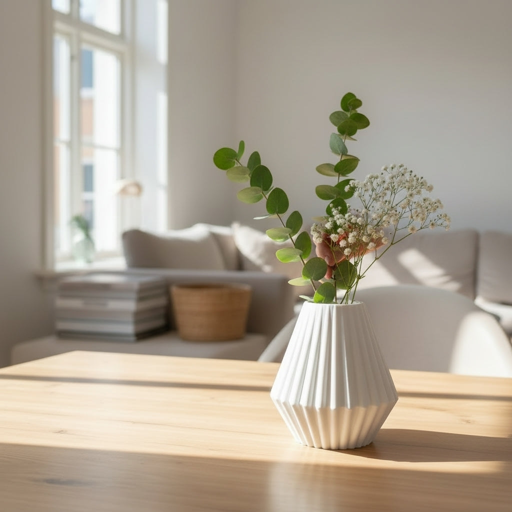 Geometric Faceted Vase