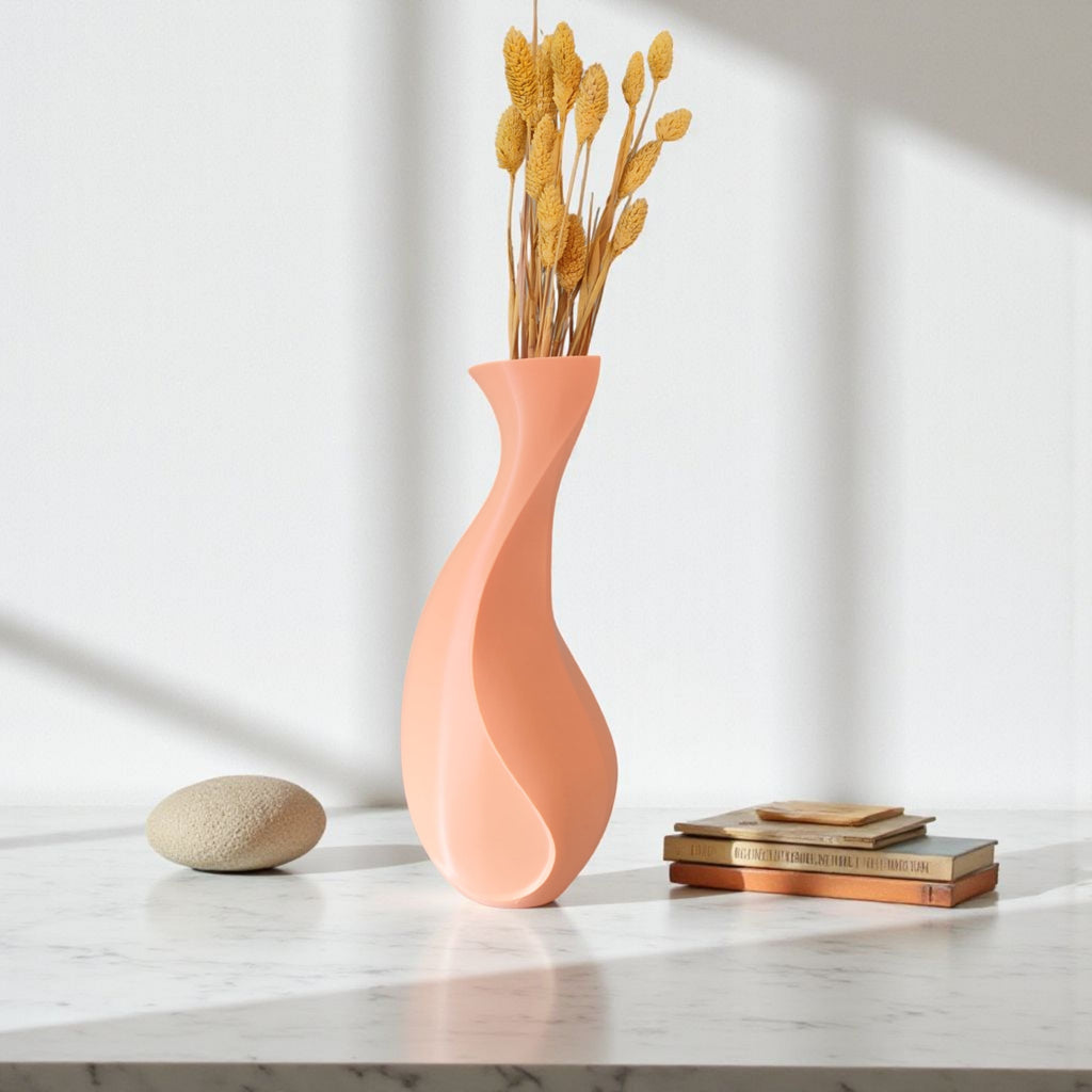 3D Printed Twisted Sculptural Vase