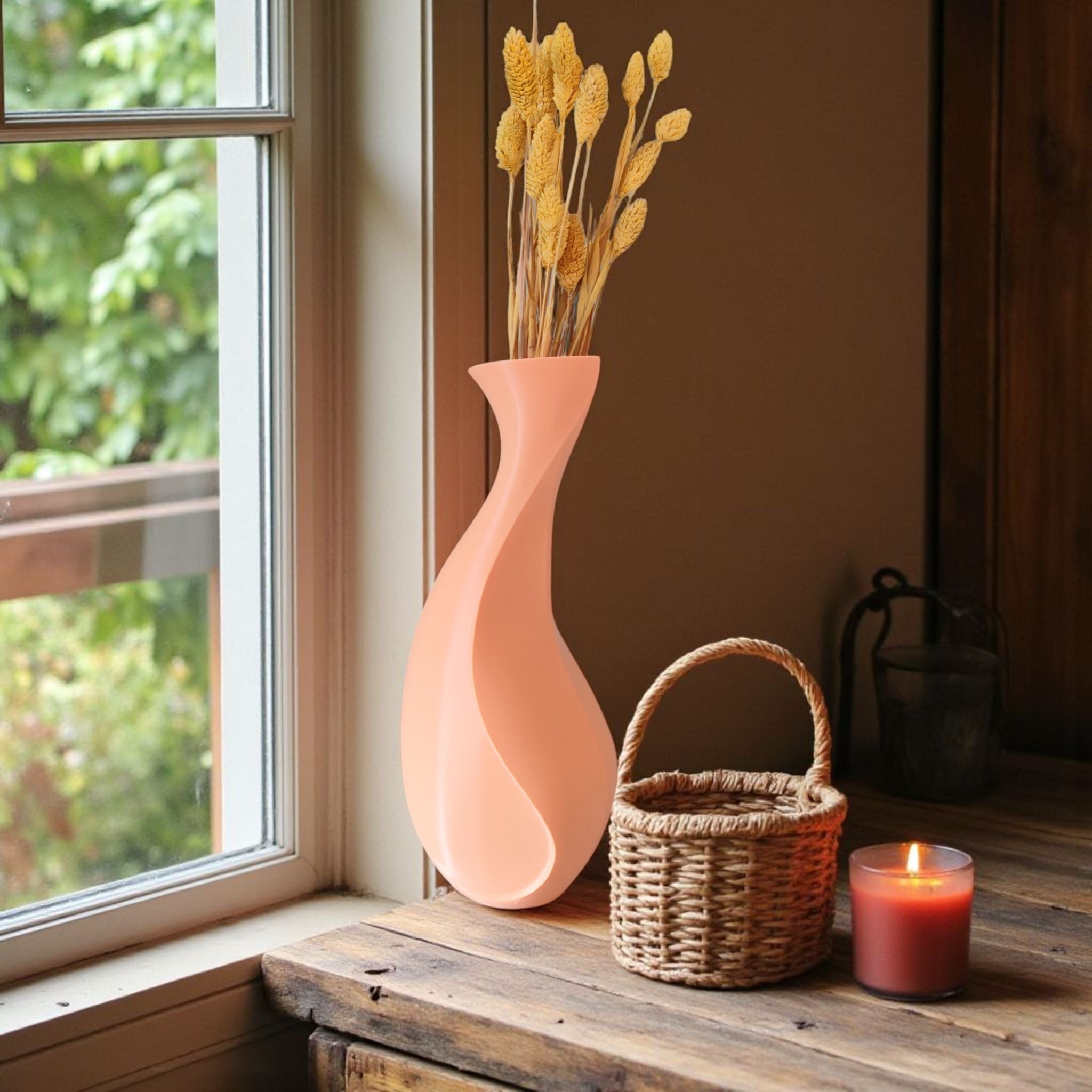 3D Printed Twisted Sculptural Vase