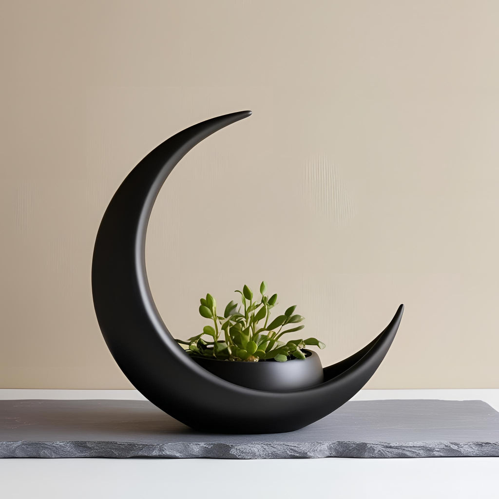 Crescent Moon Planter Stand