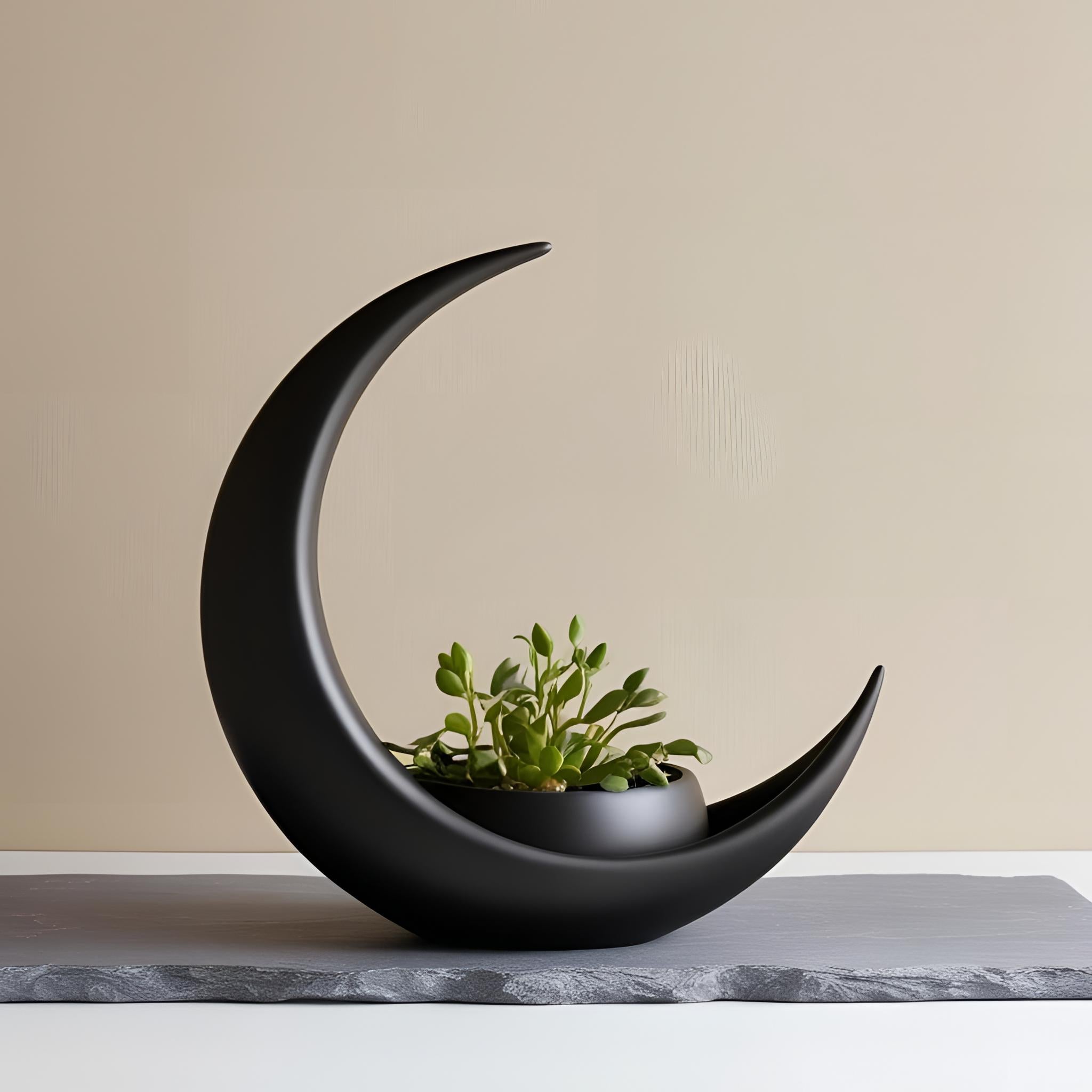 Crescent Moon Planter Stand