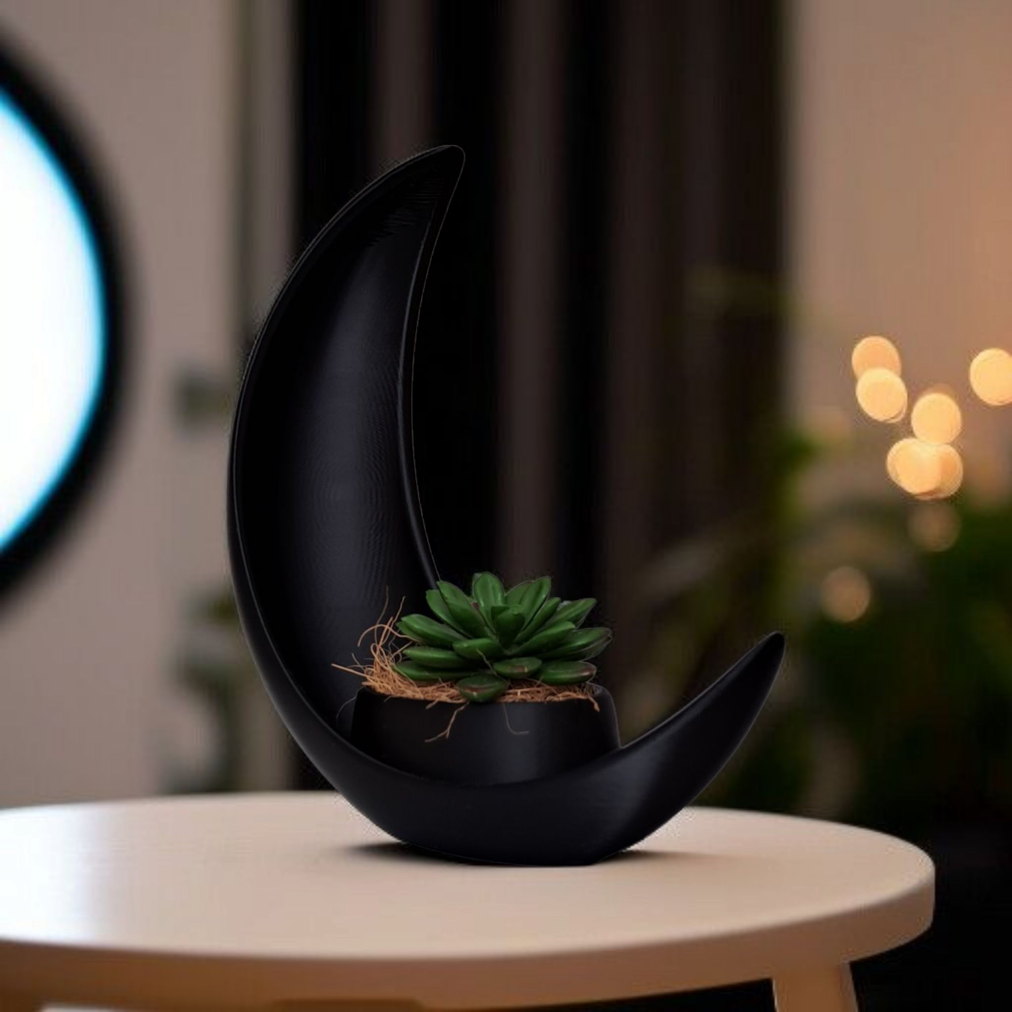 Crescent Moon Planter Stand