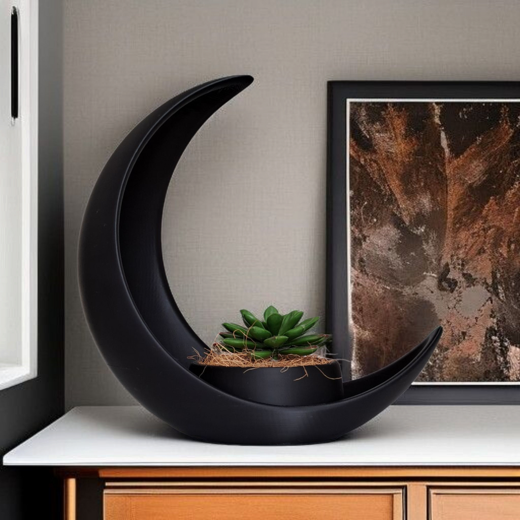 Crescent Moon Planter Stand