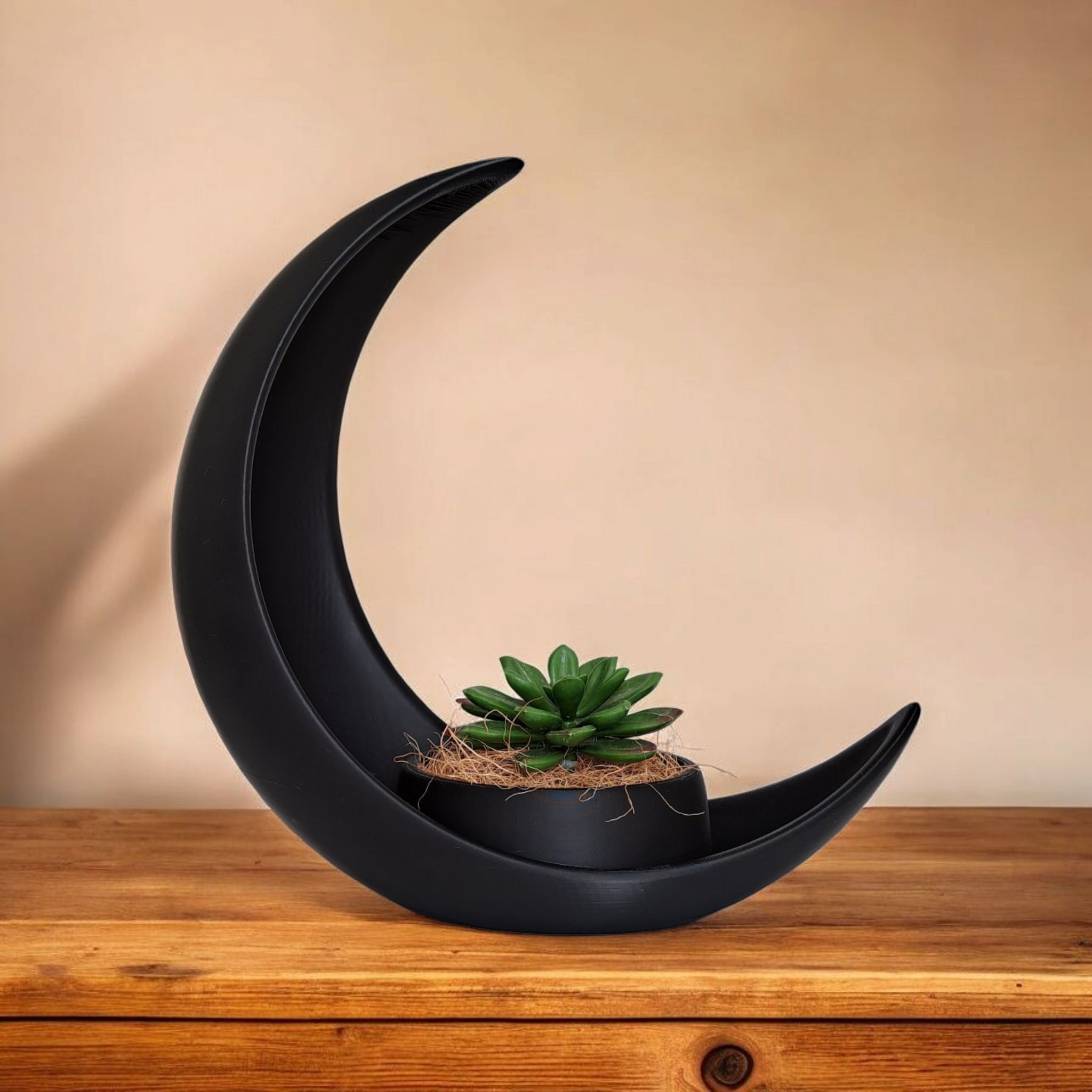 Crescent Moon Planter Stand