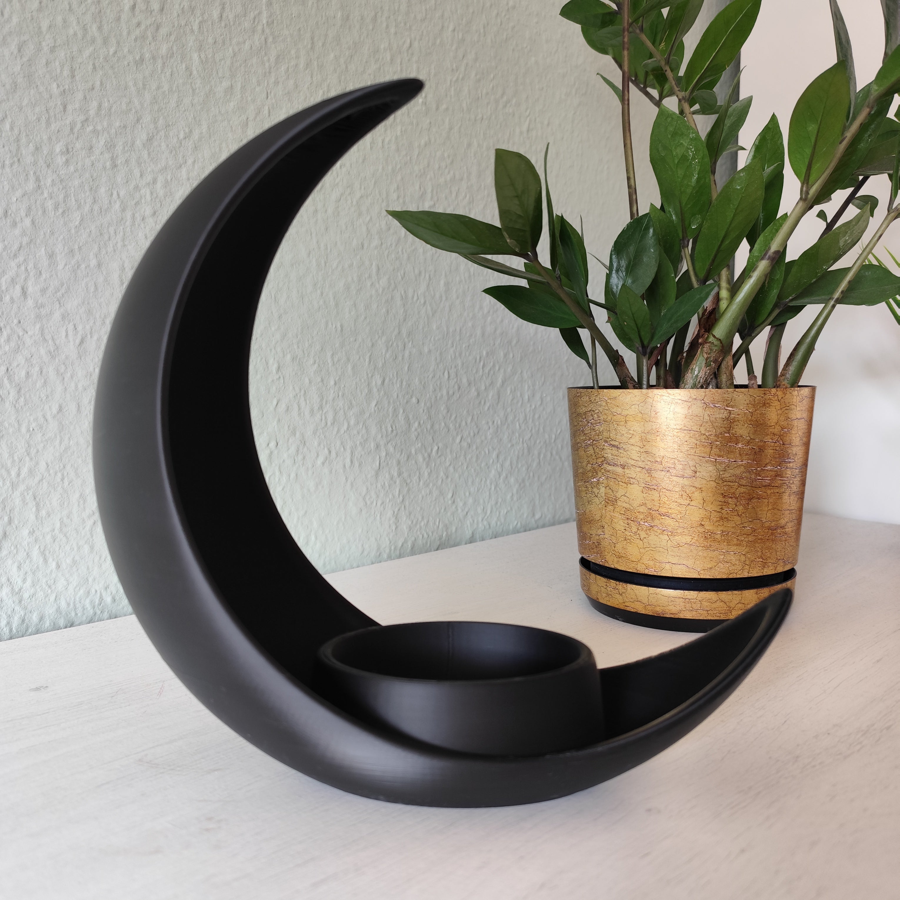 Crescent Moon Planter Stand